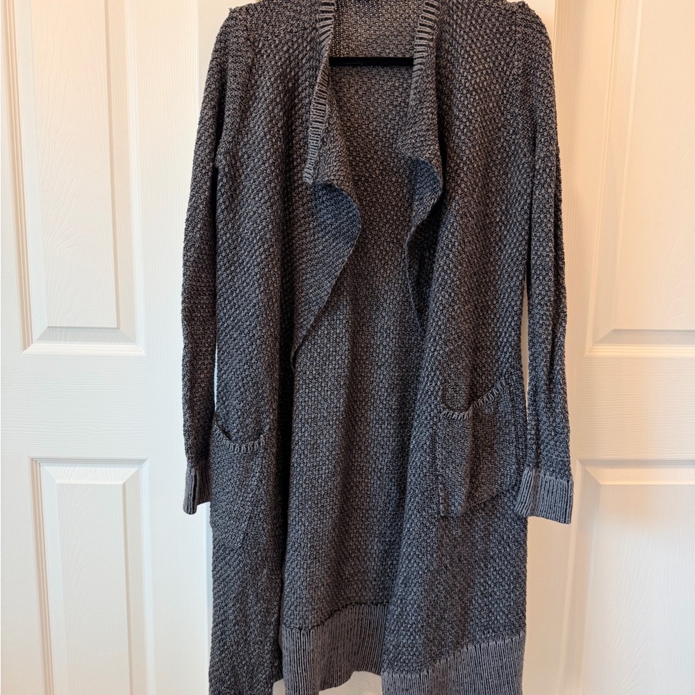 CAbi Cozy Gray Women's Sweater Cardigan